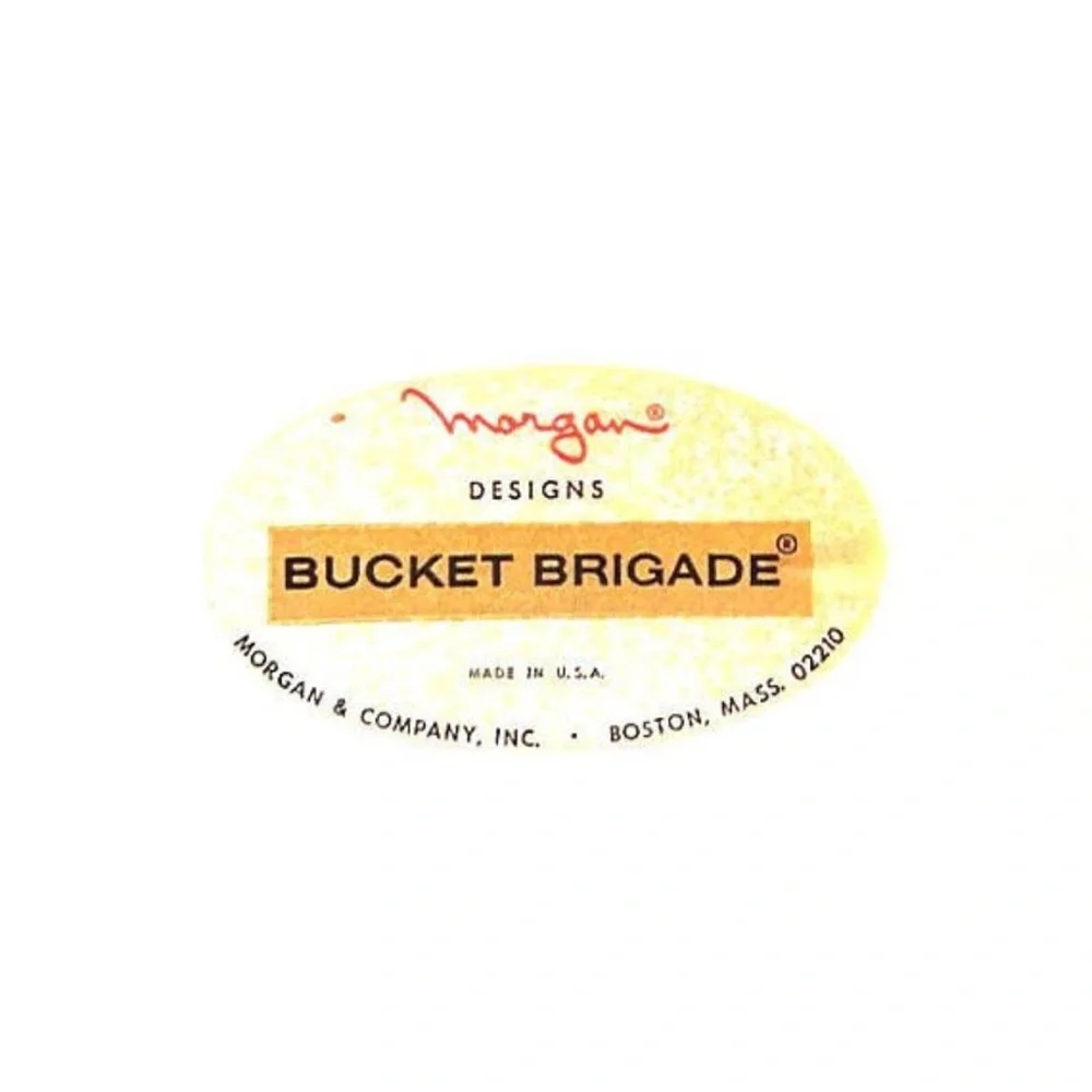 Vintage MCM Ice Bucket Morgan Designs, Bucket Brigade Collection Morgan & Co
